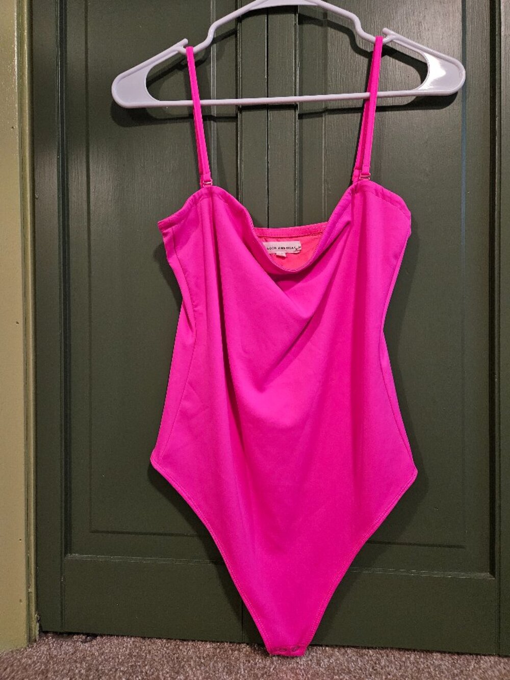 Good American Size 2 Hot Pink Bodysuit